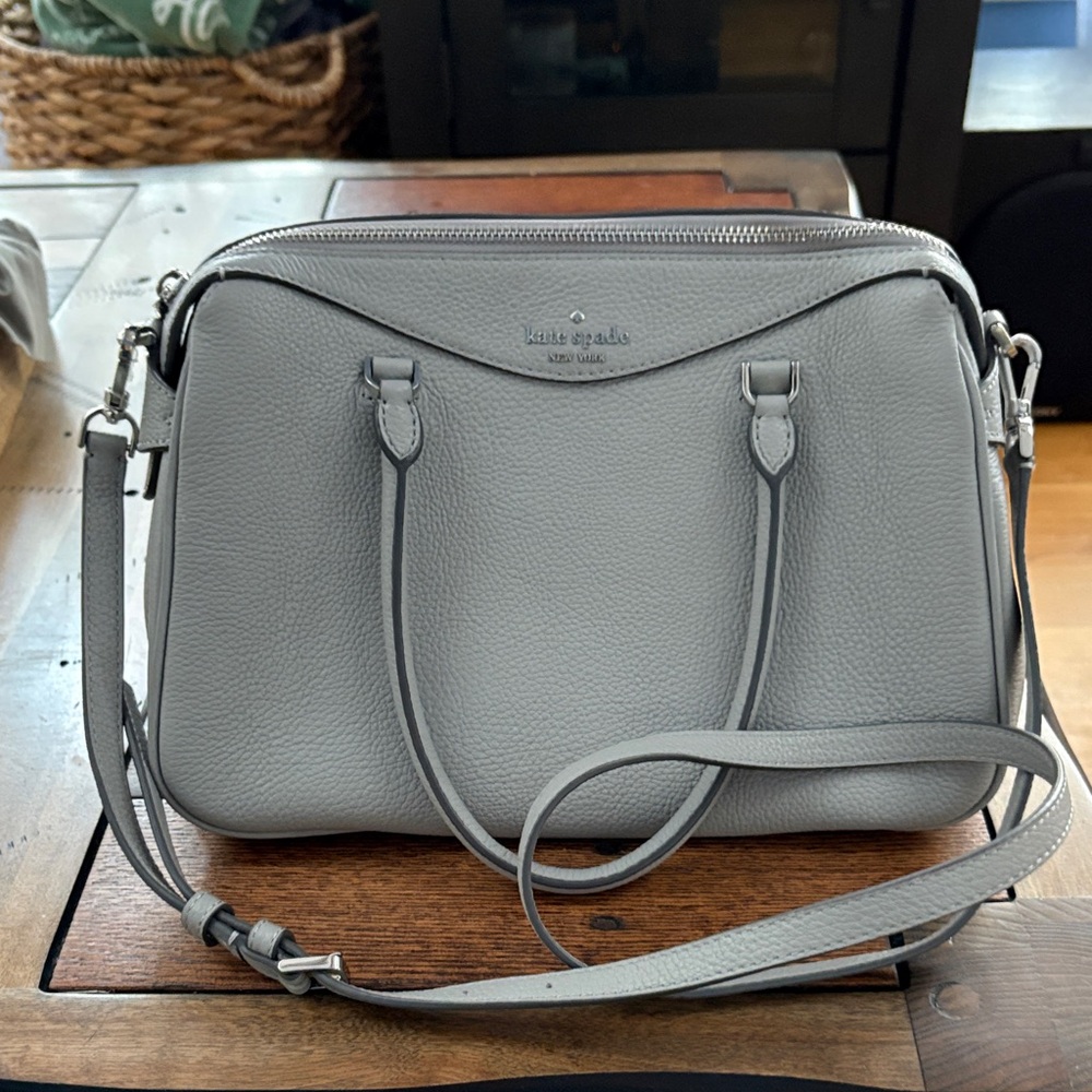 Kate Spade Light Gray Satchel
